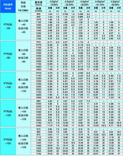 九洲牌PTR(B)型三葉羅茨真空泵